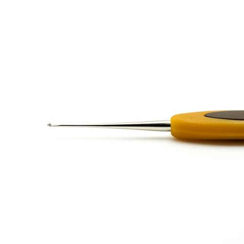 Clover 1025 Soft Touch Steel Crochet Hooks, No. 10/0.75mm - size: 0.75 mm