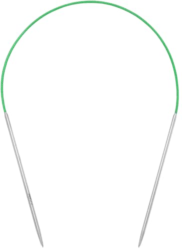 Circular Knitting Needles 16 inch (40cm) - US Size 1 (2.25mm) Stainless Steel Round Knitting Needles for Hats, Socks & Baby Booties - size: 16in/2.25mm(us1)