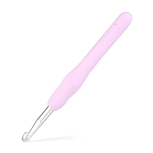 QMNNMA 6.5 mm Crochet Hook, Ergonomic Crochet Hooks for Arthritic Hands | Crochet Needles for Yarn, Extra Long Knitting Needles for Beginners and Crocheting Yarn, Good for Making Blankets - size: 6.5mm
