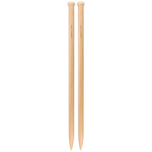 JubileeYarn Jumbo Birch Knitting Needles - US 50 (25mm) - 24" Long - 1 Pair - size: US 50/25mm (24" Long)