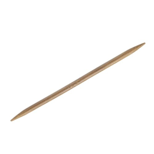 HARFINGTON 5Pcs Bamboo Knitting Needles Double Pointed Size US 9(5.5mm) Carbonized 6 Inch(15cm) Straight for Handmade Creative DIY Knitting Craft Yarn Projects - size: US 9(5.5mm)