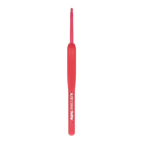 Tulip Etimo Red Crochet Hook Soft-Grip 3.50mm 1pc - color: Red, size: 3.50mm