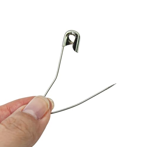 200pcs Curved Safety Pins Quilting Basting Pin Bent Safety Pins for Quick Basting Knitting and Quilting (1.5 Inch) - size: 1.5 Inch
