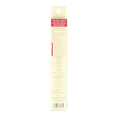 Tulip Etimo Red Crochet Hook Soft-Grip 3.50mm 1pc - color: Red, size: 3.50mm