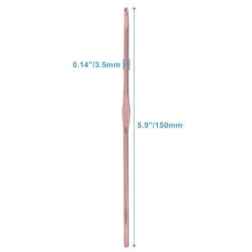 Bivethoi Aluminum Crochet Hook 3.5mm, 20 Pcs | Knitting Needles, Bulk Set, For Craft Yarn, For Beginners - size: 3.5mm