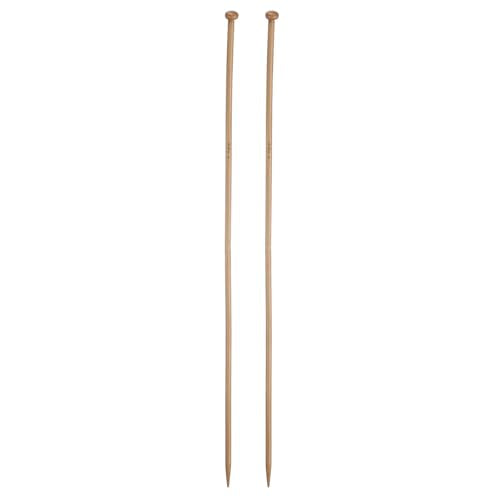 HARFINGTON 4.5mm Bamboo Knitting Needle Straight Single Pointed 13.8 Inch Long Wooden Sweater Knitting Needles US Size 7 for Yarn Beginners Hand Sock DIY - size: 4.5mm US Size 7