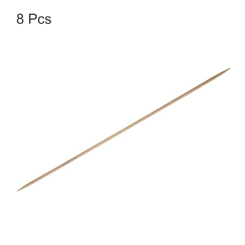 HARFINGTON 8Pcs Bamboo Knitting Needles Double Pointed Size US 3(3.25mm) Carbonized 10 Inch(25cm) Straight for Handmade Creative DIY Knitting Craft Yarn - size: US 3(3.25mm)