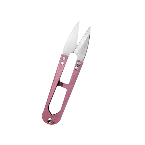 1 Pair 4.2 Inch Scissors Sewing Supplies Small Scissor Fabric for Stitching, DIY Supplies, Yarn Scissors, Small Trimming, Bonsai Tools, Pink - color: Pink