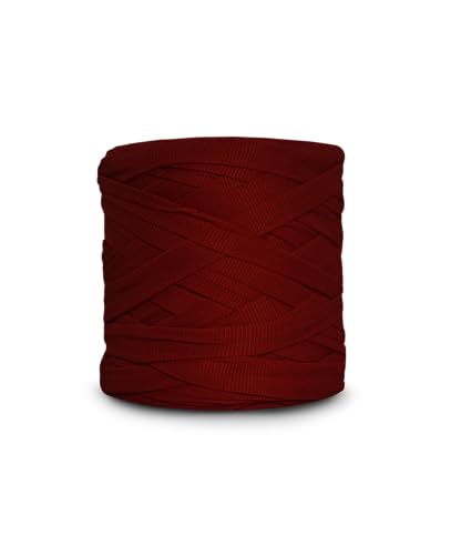 CIRCULO Premium T-Shirt Yarn. Bulky, Soft, Lightweight, Seamless, Knot-Free. Easy-to-Use. Fettuccini Zpagetti, T Shirt Yarn for Crocheting & Knitting- 153.1 yds, (3986 - Spicy) - color: 3986 - Spicy