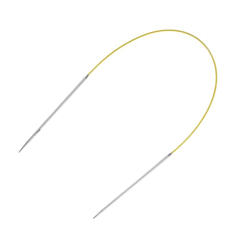 uxcell 2 Gauge Knitting Circular Needle 16 Inch(40cm) Metal Round Stainless Steel Needle with Large Eye Sewing & Stitch Markers for Handmade Projects DIY Knit Blankets - size: 2.75mm, 16 inch