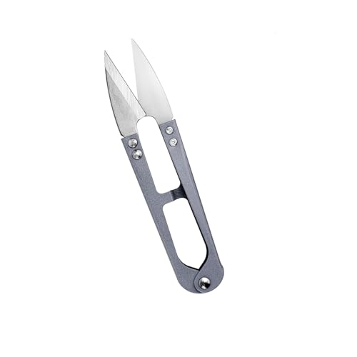 1 Pair 4.2 Inch Scissors Sewing Supplies Small Scissor Fabric for Stitching, DIY Supplies, Yarn Scissors, Small Trimming, Bonsai Tools,Grey - color: Grey