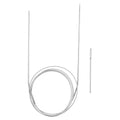 HARFINGTON Circular Knitting Needles 47.24" Stainless Steel US 0/2.0mm Knitting Needles 5.51" Short with Large Eye Sewing for Fast Knitting Sweater Sleeves - size: US 0/2.0mm x 47.24 inch (120cm)