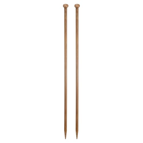 HARFINGTON 7mm Bamboo Knitting Needle Straight Single Pointed 13.8 Inch Long Wooden Sweater Knitting Needles US Size 10.5 for Yarn Beginners Hand Sock DIY - size: 7mm US Size 10.5