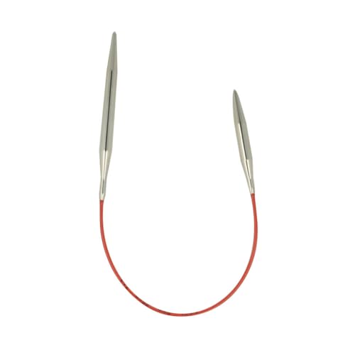 Addi 'Sockwonder' Lace Circular Needles 25cm/10, 5mm (US# 8), EasyKnit Rocket (EU Version) with red Cord - size: 5 mm (US# 8)