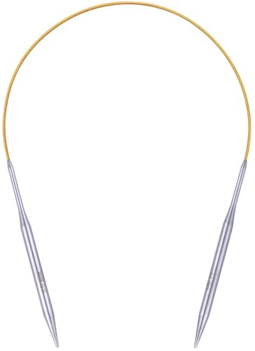 Circular Knitting Needles 16 inch (40cm) - US Size 10 (6mm) Stainless Steel Round Knitting Needles for Hats, Socks & Baby Booties - size: 16in/6mm(us10)