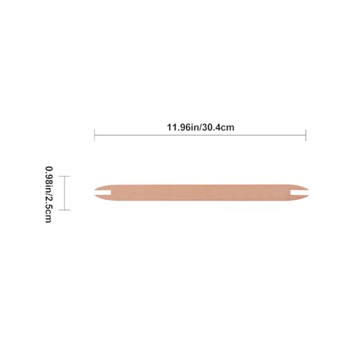 EXCEART 2 Pcs Wooden Weaving Shuttle Beech Wood DIY Weaving Tool Sweater Scarf Tapestry Sticks Crochet Hook Tools for Knitted Crafts Accessories