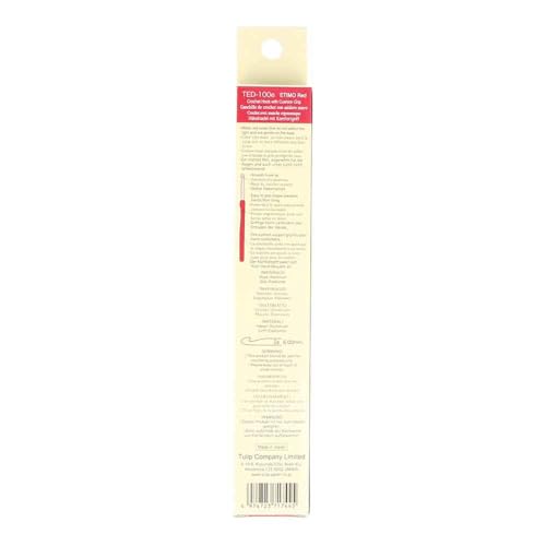 Tulip Etimo Red Crochet Hook 6.0 mm Soft-Grip Handle - 1 Piece - color: Red, size: 6.00mm