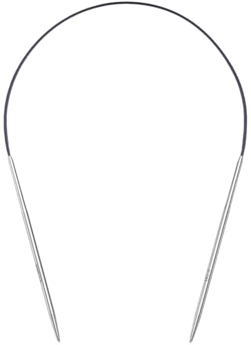 16 inch (40cm) Circular Knitting Needles - 3.25mm Size 3 Stainless Steel Round Knitting Needles for Hats, Socks & Baby Booties - size: 16in/us3(3.25mm)