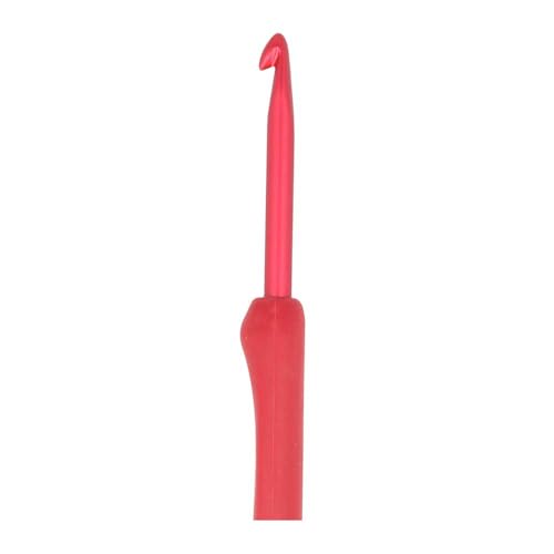 Tulip Etimo Red Crochet Hook Soft-Grip 4.50mm 1pc - color: Red, size: 4.50mm