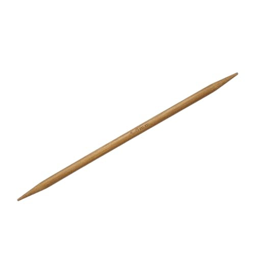 HARFINGTON 5Pcs Bamboo Knitting Needles Double Pointed Size US 8(5mm) Carbonized 6 Inch(15cm) Straight for Handmade Creative DIY Knitting Craft Yarn Projects - size: US 8(5mm)