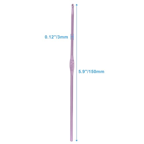 Bivethoi Aluminum Crochet Hook 3mm, 20 Pcs | Knitting Needles, Crochet Hooks Bulk, Craft Yarn, For Beginners - size: 3mm