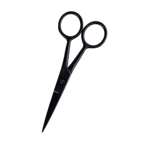 Big Kizzy Small Scissors for Weft Extensions - sharp enough to cut extension panels, nylon sewing thread, and cotton sewing thread - comes with leather pouch