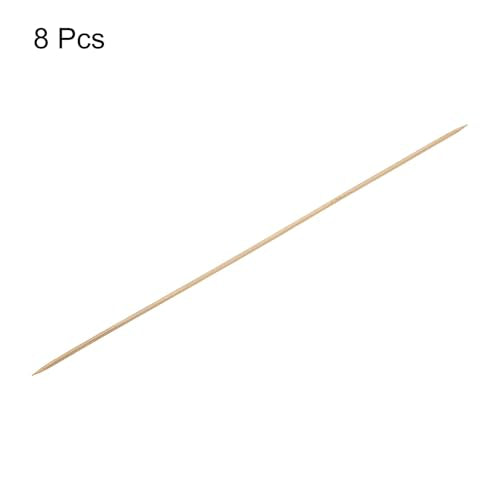 HARFINGTON 8Pcs Bamboo Knitting Needles Double Pointed Size US 2(2.75mm) Carbonized 10 Inch(25cm) Straight for Handmade Creative DIY Knitting Craft Yarn - size: US 2(2.75mm)