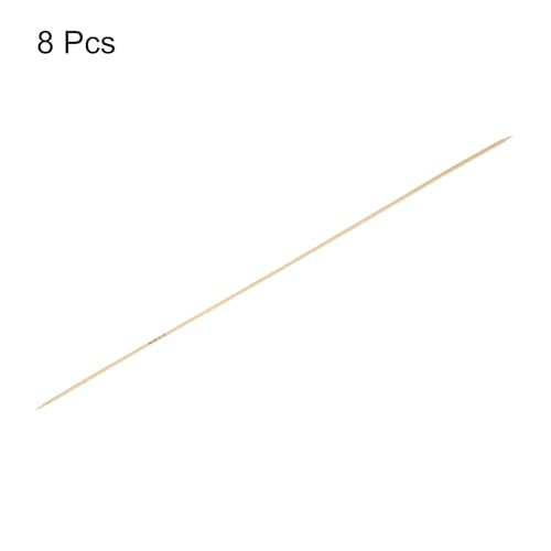 HARFINGTON 8Pcs Bamboo Knitting Needles Double Pointed Size US 0(2mm) Carbonized 10 Inch(25cm) Straight for Handmade Creative DIY Knitting Craft Yarn - size: US 0(2mm)