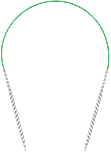 Circular Knitting Needles 16 inch (40cm) - US Size 4 (3.5mm) Stainless Steel Round Knitting Needles for Hats, Socks & Baby Booties - size: 16in/3.5mm(us4)