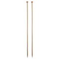 HARFINGTON 5mm Bamboo Knitting Needle Straight Single Pointed 13.8 Inch Long Wooden Sweater Knitting Needles US Size 8 for Yarn Beginners Hand Sock DIY - size: 5mm US Size 8