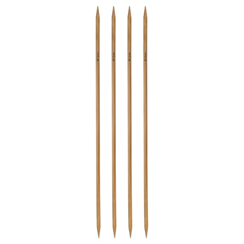 HARFINGTON 4Pcs Double Pointed Knitting Needles Size US 10.75 (7mm) 16" Long Carbonized Bamboo Straight Knitting Needles for Beginners Handmade Creative DIY Craft Yarn Projects - size: Size US 10.75 (7mm)