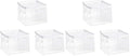 Amazon Basics Clear Zippered Storage Bags for Closet Organization, Stackable Clothing and Linen Storage Containers, 6-Pack - size: 6-Pack