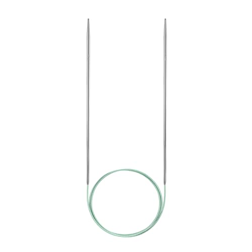 Soosui 3.0 mm Circular Knitting Needles US2.5|32 inches/80 Centimeters Long | Circular Knitting Needle, Made of Metal, Suitable for Weaving Scarves, Blankets, etc. - size: US2.5/3.0MM