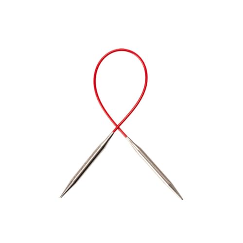 ChiaoGoo SS Red Lace Circular, 16-Inch (40 cm), US 2.5 (3 mm) - size: Size US 2.5 (3 mm)
