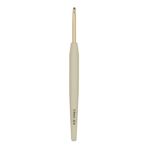 Knitter’s Pride Pearl Single-Ended Aluminum Crochet Hook - 3.50mm - size: 3.50 mm