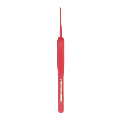 Tulip Etimo Red Crochet Hook Soft-Grip 2.00mm - 1pc - color: Red, size: 2.00mm