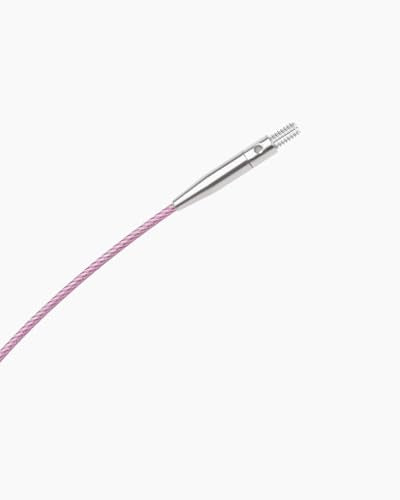 Aeelike Interchangeable Knitting Needles Set for DIY Crafts, Rose Gold | Aluminum Interchangeable Knitting Needles with 4 Cables, Smooth Complete Needles Set for Socks Blankets Sweaters, Ideal Gift - color: Rose Gold