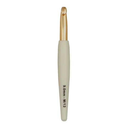 Knitter’s Pride Pearl Single-Ended Aluminum Crochet Hook - 9.00mm - size: 9.00 mm
