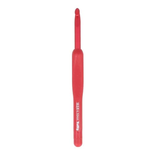 Tulip Etimo Red Crochet Hook Soft-Grip 6.5mm - 1pc - color: Red, size: 6.50mm