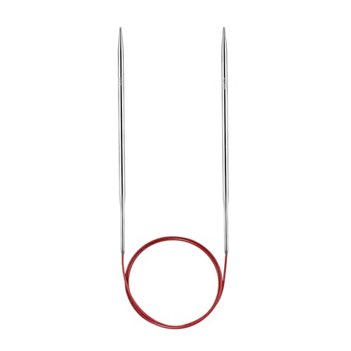 Soosui 4.0 mm Circular Knitting Needles US6|32 inches/80 Centimeters Long | Circular Knitting Needle, Made of Metal, Suitable for Weaving Scarves, Blankets, etc. - size: US6/4.0MM