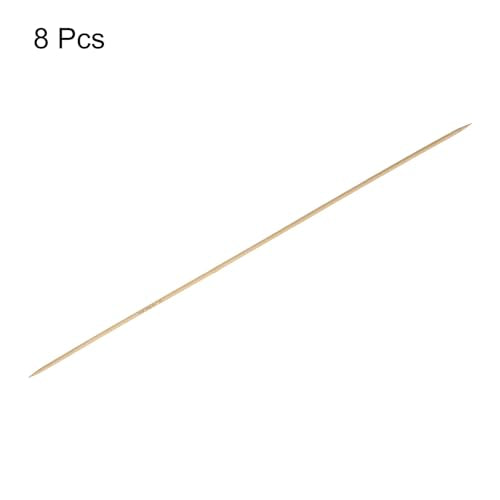 HARFINGTON 8Pcs Bamboo Knitting Needles Double Pointed Size US 1.5(2.5mm) Carbonized 10 Inch(25cm) Straight for Handmade Creative DIY Knitting Craft Yarn - size: US 1.5(2.5mm)