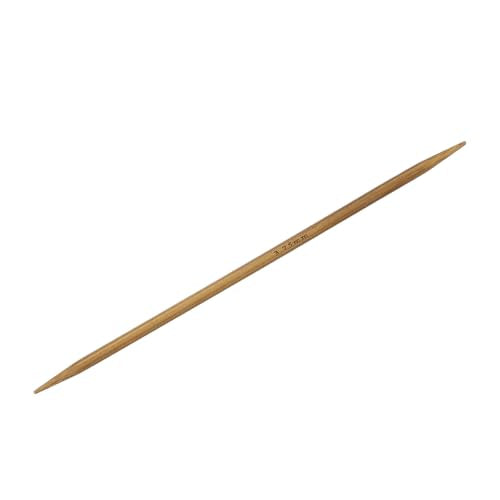 HARFINGTON 5Pcs Bamboo Knitting Needles Double Pointed Size US 5(3.75mm) Carbonized 6 Inch(15cm) Straight for Handmade Creative DIY Knitting Craft Yarn Projects - size: US 5(3.75mm)
