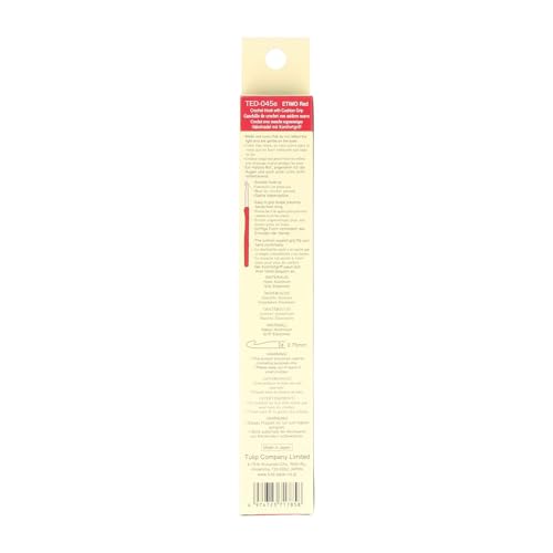 Tulip Etimo Red Crochet Hook Soft-Grip 2.75mm 1pc - color: Red, size: 2.75mm