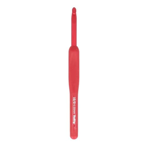 Tulip Etimo Red Crochet Hook 6.0 mm Soft-Grip Handle - 1 Piece - color: Red, size: 6.00mm