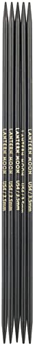 Lantern Moon Ebony Wood Double Pointed Needles 8" (20cm) | US Size 4 (3.5mm) - size: US 4 (3.5mm)