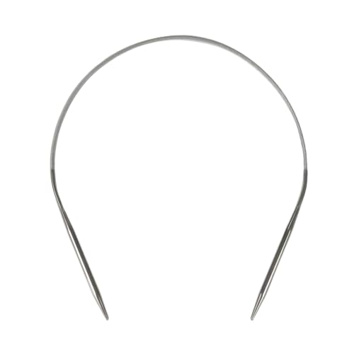 Stainless Steel Circular Knitting Needles 16 Inch / 40cm, US 6（4mm） - size: 16inch-US6-4mm