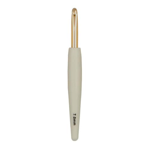 Knitter’s Pride Pearl Single-Ended Aluminum Crochet Hook - 7.00mm - size: 7.00 mm