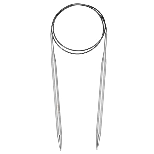 uxcell Size US 10.5 (6.5mm) Knitting Needles Circular Needle 32 Inch(80cm) Round Metal Stainless Steel Needle for Handmade Projects DIY Knitting - color: Black, size: 32 Inch Size US 10.5 (6.5mm)