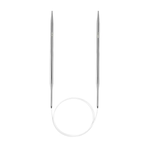 Soosui 5.0 mm Circular Knitting Needles US8|32 inches/80 Centimeters Long | Circular Knitting Needle, Made of Metal, Suitable for Weaving Scarves, Blankets, etc. - size: US8/5.0MM