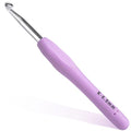6.5mm Crochet Hook, Ergonomic Crochet Hooks with Soft Rubber Handle and Smooth Glide Head - Lightweight Aluminum Needles for Beginners, Arthritis, Yarn Projects, Long Crafting Sessions (6.5 mm) - size: 6.5mm